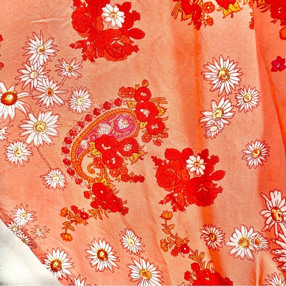 Anthropologie Patrons Of Peace off the shoulder tunic/mini dress w prairie vibe - Picture 6 of 10